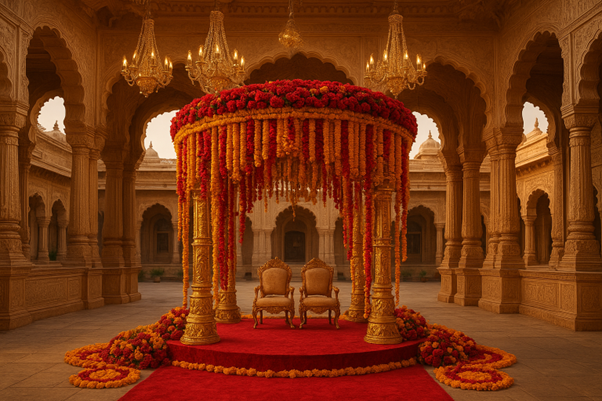 Beautiful wedding setup